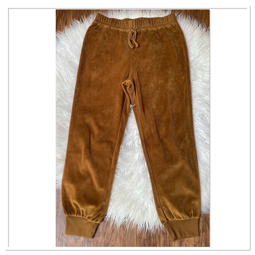Madewell MWL Velour Slim Joggers Brown Size Medium